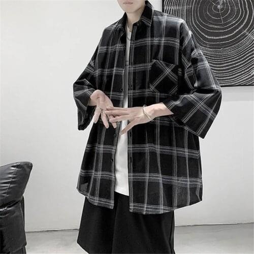 Мужские клечатые рубашки Latimeelon China At AliExpress