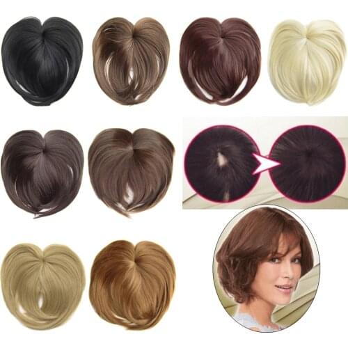 Clip in Bangs Soft Synthetic Hair Extensions, Hair Clip in Fringe Straight Bangs Hairpiece, Different Colors For Choice