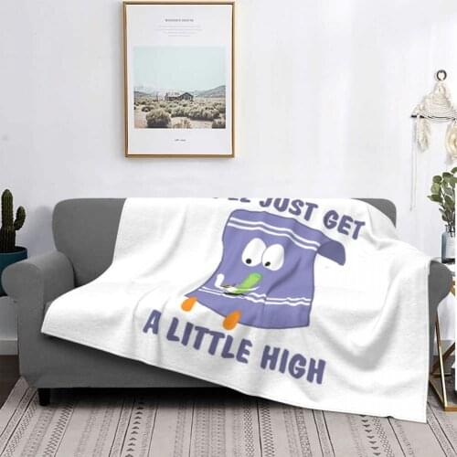 Southpark Towelie No Idea 2042 Blanket Bedspread Bed Plaid Plaid Plush Dog Print Blanket Picknick Blanket