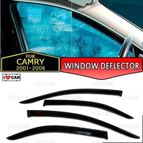 Window deflectors for Toyota Camry 2001-2006 car window deflector wind guard vent sun rain visor cover car styling