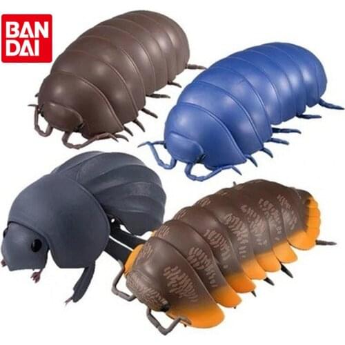 Bandai Genuine Gacha DANGO MUSHI 04 Porceeio Laevis Armadillidium Vulgare Latreille Anime Action Figure Simulation Animal Toys