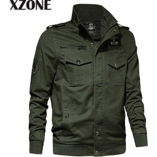 Outdoor Autmn Winter Male Jacket Multi-pocket Fashion Bomber Jacket 2020 Windproof Mens Coat Plus Size