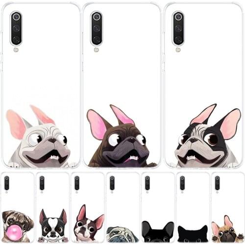 Pug Dog French Bulldog Silicon Phone Case For Xiaomi Redmi Note 10 9 8 9S 8T 7 6 5 6A 7A 8A 9A 9C Pro Customized Cover Coque