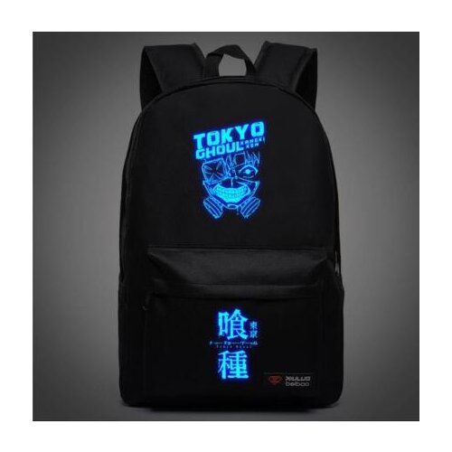 Luminous Tokyo Ghoul White Hair Kaneki Ken Backpack School Bags for Teenagers Bagpack Satchel Travel Bags Mochila Feminina