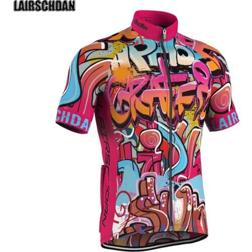 LairschDan Colorful Cycling Jersey Ciclismo 2021 Bicycle Jersey For Men Short sleeve Cyclist Clothing Maillot MTB Bike Clothes