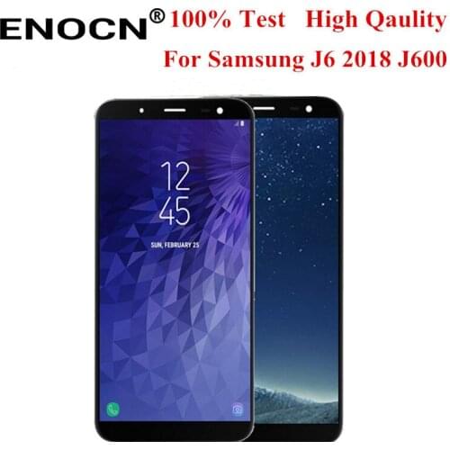100% Original 5.6'' Super AMOLED LCD For Samsung Galaxy J6 2018 J600F J600G Display With Touch Screen Assembly