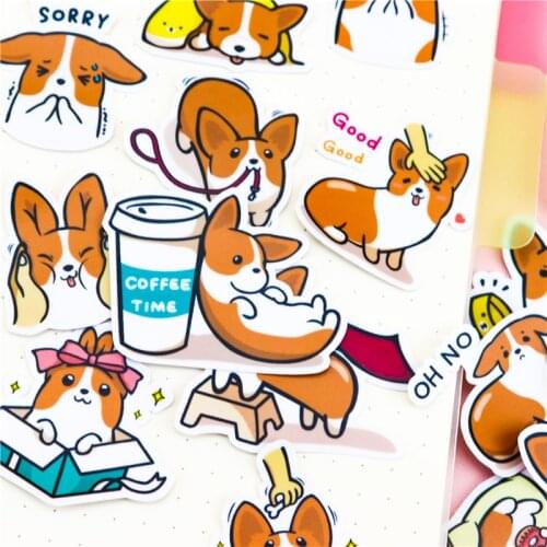 39pcs Creative Cute Self-made Coco dog scrapbooking for Phone Luggage Cartoon fairy Paper stickers / Waterproof stickers