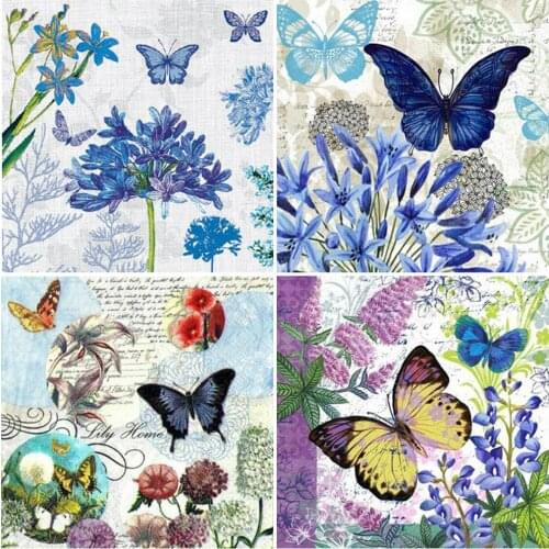 EverShine 5D Diamond Mosaic Butterfly Cross Stitch Diamond Embroidery Animal Full Square Art Painting Rhinestones Decor For Home
