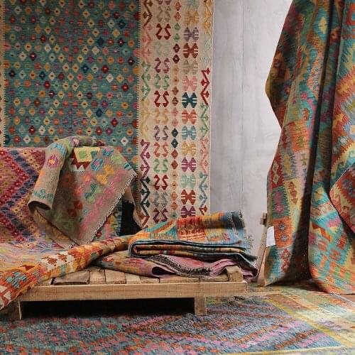 Bohemian tapestriesAfghanistan Kilim Turkey Nation Wind Geometry Northern Europe Modern A Living Room Carpet Land Pad Tapestry