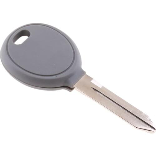 Uncut Blade Blank Key Shell Case For Chrysler Concorde Jeep Wrangler Dodge Durango No Transponder Chip - Grey plastic