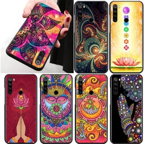 Mandala Chakra Yoga For Xiaomi Mi Note 10 Ultra 9T CC9 Poco X3 NFC M2 Pro 9 SE 8 6 5 A3 A2 A1 Lite Phone Case