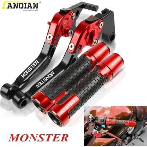 For DUCATI 750Monster 750MonsterDark 750 Monster Dark 1999 Motorcycle Accessories Brake Clutch Lever Handlebar Handle Grips Ends