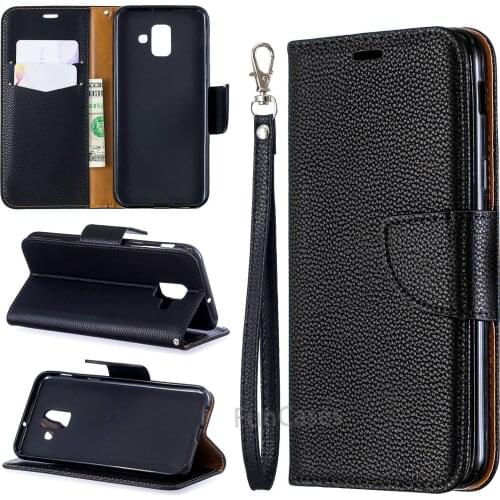 For Samsung Galaxy A6 2018 Case Samsung A6 2018 Case Flip Luxury PU Leather Phone Case For Samsung Galaxy A6 2018 A600F A 6 Case