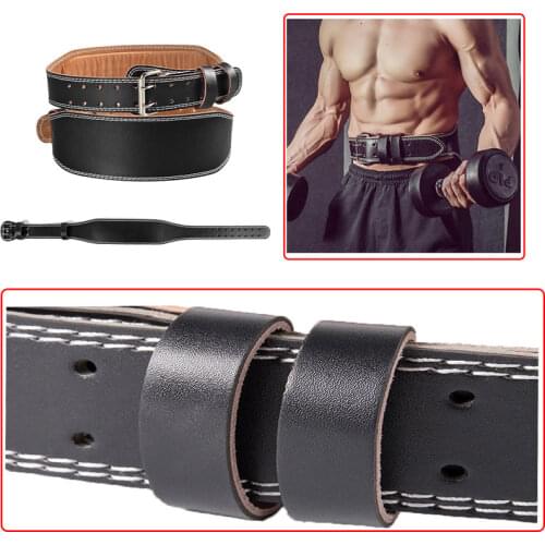 Fitness Weightlifting Leather Belt Weight Lift Waistband Training Fitness Waist Protection Belt Lumbar Protection Body Building