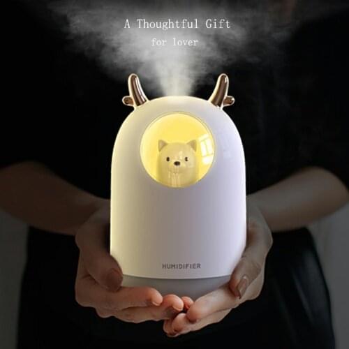 Mini Ultrasonic Air Humidifier Romantic Soft Light USB Essential Oil Diffuser Car Purifier Aroma Anion Mist Maker