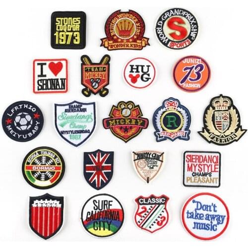 Fashionable English letters ironing embroidery patch clothing luggage decoration accessories