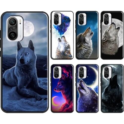 Moon Roaring Howling Wolf For Xiaomi Mi 9T 10T Pro Mi Note 10 Lite A2 Mi 11 9 A3 Case For POCO F3 X3 Pro M3 Cover