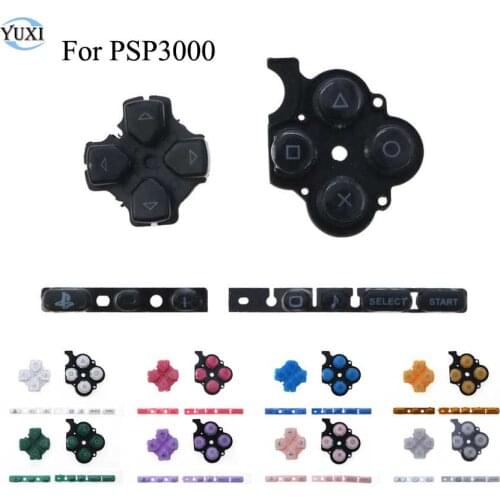 YuXi For PSP 3000 Left Right Home Start Keypad Set Buttons Kit D-Pad Replacement For Sony PSP3000 Game Console