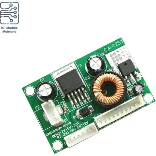 12V to 5V to 3.3V CA-1253 DC/DC Step-Down Module LCD Power Board Voltage Conversion Module