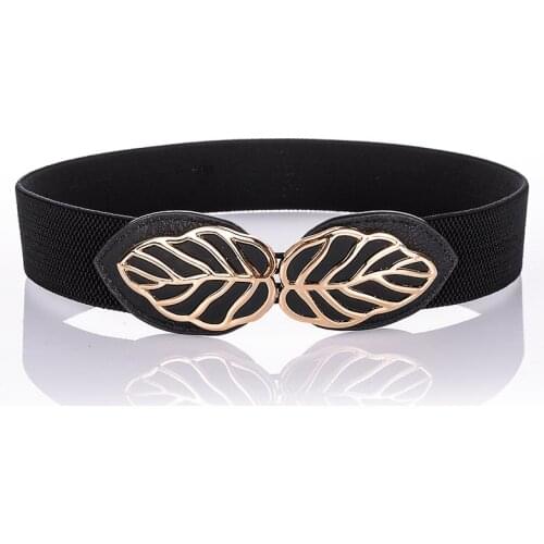 Waistband Belts Women Gold Metal Belt Ladies Girls Stretchy Elastic Waist Belt Waistband for Dress Accessories BL278