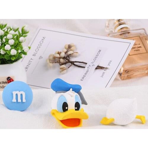 Cute Duck Head and Tail Set Car Aromatherapy Plaster Mold Candle Silicone Mold Cake Decoration Tool Fondant Silicone Mold