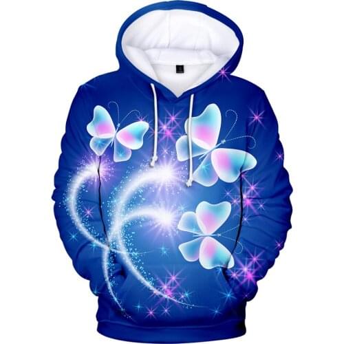Butterfly 3D Printed Hoodies Women/Men Fashion Long Sleeve Hooded Sweatshirt Hot Sale Casual Streetwear 3D Kids Hooded Tops