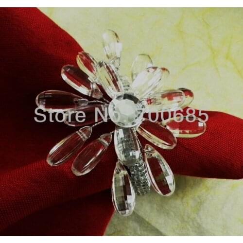 Beaded wedding napkin ring, napkin holder, decoration napkin ring