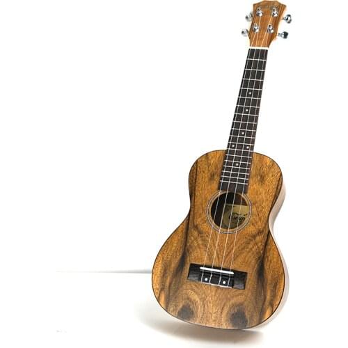 23" Concert Walnut 4 Strings ukulele Hawaii mini small guita travel acoustic guitar Uke Concert ukelele Free Shipping