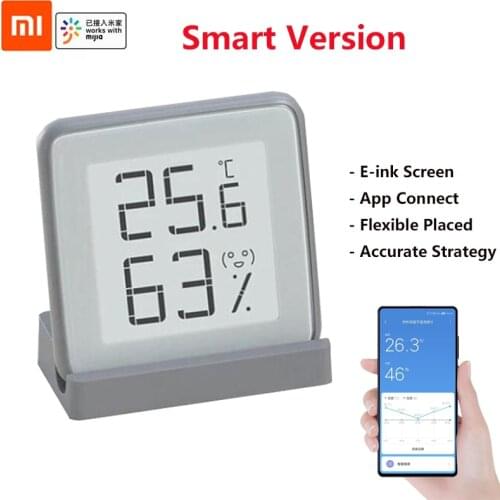 Youpin miaomiaoce Smart Thermometer Temperature Humidity Sensor with Digital E-ink Screen work with smart home App