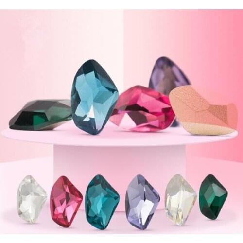 High Quality K9 Glass Crystal Galactic Shape Fancy Stone 9x14mm Pointback Jewelry Stone