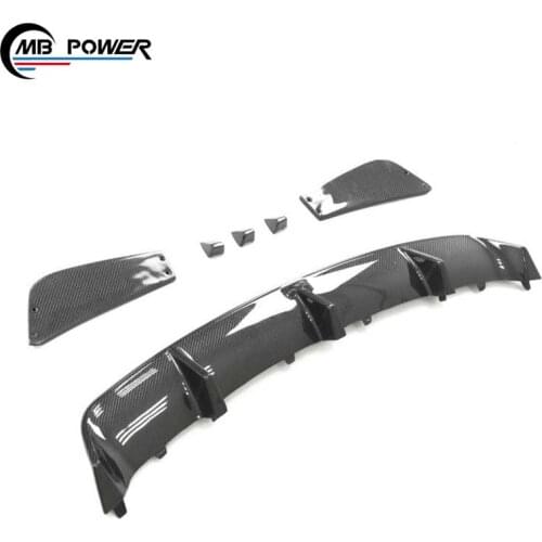 High Quality 2014-2016 year CLA class w117 CLA45 R style carbon fiber rear bumper diffuser for w117 fins bumper lip spoiler