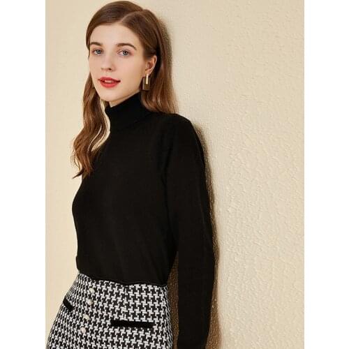 ONLY PLUS Women Knitted Turtleneck Cashmere Sweater Pullover Jumper Long Sleeve Loose Tops 2021 Casual Basic Autumn Winter