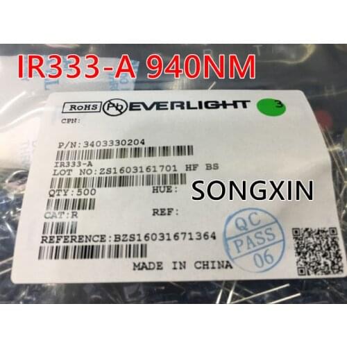 10pcs EVERLIGHT IR333-A 5MM 940NM Infrared LED Diode 5mm Infrared LED T-1 3/4