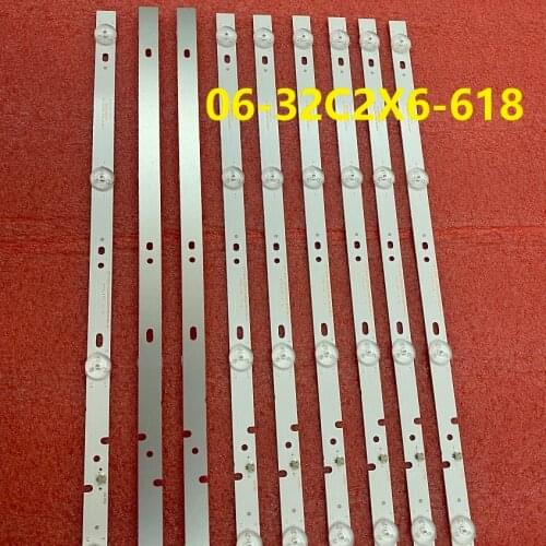 10pcs/lot LED Backlight for AKAI AKTV3227H LT-32C485 32C9A ELEFW328 Philco PTV32C30D PTV32C30 Ph32c10dsgwa 06-32C2X6-618-M10W14