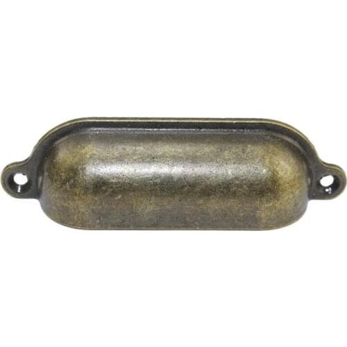 10 Pcs Vintage Cabinet Knobs and Handles Cupboard Door Cabinet Drawer Furniture Hardware Antique Brass Shell Pull Handles