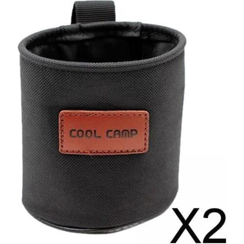 2xOutdoor Bike Handlebar Water Bottle Cage Holder Chair Side Drink Cup Mount