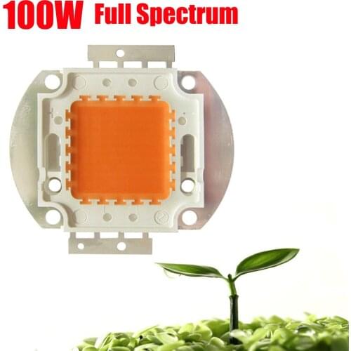 5PCS /LOT High Power 100W 45mil Full Spectrum 400~840nm SMD LED Grow Chip BridgeLux Light Lamp For Plant Grow