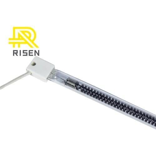 500mm 1kw 220V Ruby Color Halogen Infrared Quartz Tube IR Lamp Element Heater for Shoes Machine