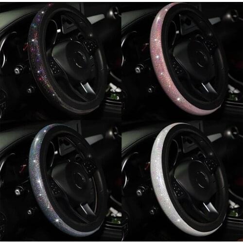 Bling Bling Car Steering Wheel Cover for Nissan Geniss Juke Almera Primera pathfinder Sentra Versa Altima Sentra PATROL