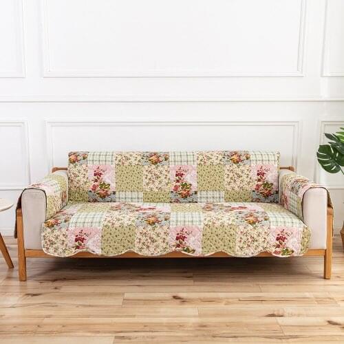 Pastoral Style Sofa Mat Printed Sofa Cover for Living Room Loveseat Couch Cover Dog Pet Sofa Mat Towel Protector Sofa Slipcover