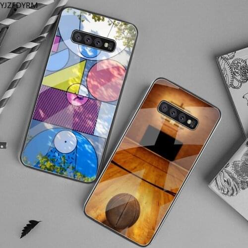 Basketball court Lovely Luxury Unique Phone Cover Tempered Glass For Samsung S20 Plus S7 S8 S9 S10 Plus Note 8 9 10 Plus