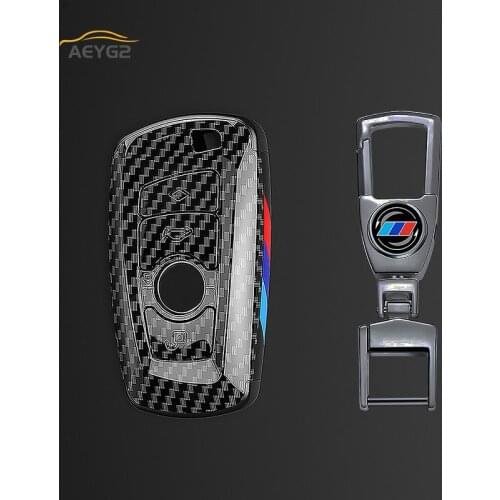 Carbon Fiber Car Remote Key Cover Case Shell For Bmw F20 F30 G20 f31 F34 F10 G30 F11 X3 F25 X4 I3 M3 M4 1 3 5 Series Accessories