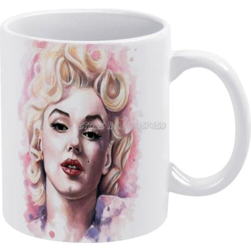 Marilyn Monroe Coffee Mugs Ceramic Personalized Mugs 11 Oz White Mug Tea Milk Cup Drinkware Travel Mug Marilyn Monroe Emily Wate