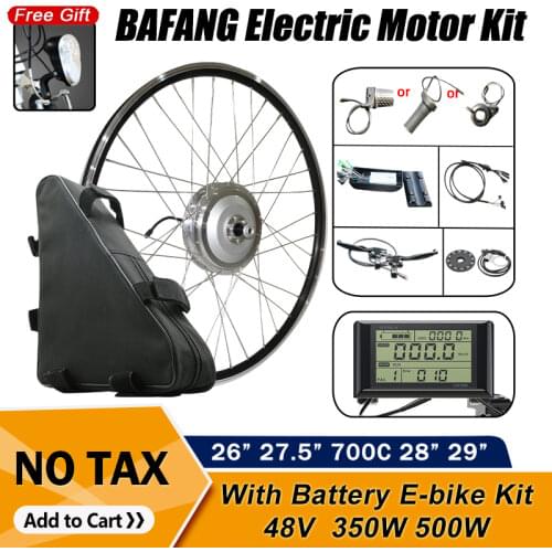 BAFANG 48v 500w Front Wheel Hub Motor Electric Bike Conversion kit 48V 20Ah Samsung Lithium Battery bafang ebike conversion kit