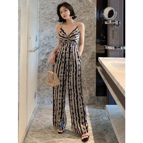 MingJieBiHuo Womens Evening Trouser Overalls