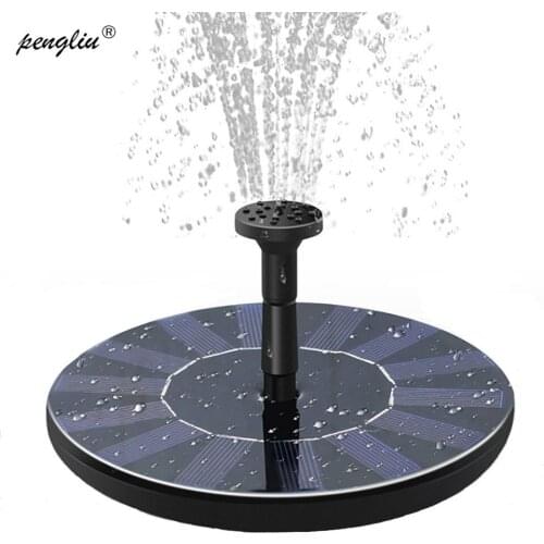 Mini Round Solar Suspension Floating Water Fountain For Garden Decoration Solar Fountain Pool Pond Decor Easy To Install