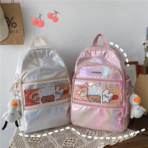 Fashion Womens Backpack Cute Doll Pendant School Bags For Girls Waterproof Anti-theft Outdoor Travel Backpacks 2021 Mochila
