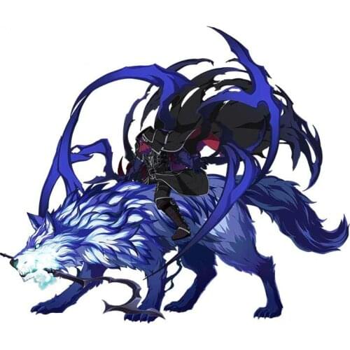 13cm x 11.1cm for Hessian Lobo Fate Grand Order Personality Car Stickers DIY for SUV Air Conditioner Decals