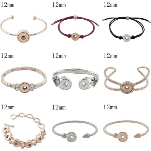 New Fashion 12mm Snap Button Bracelet DIY Jewelry KD3222