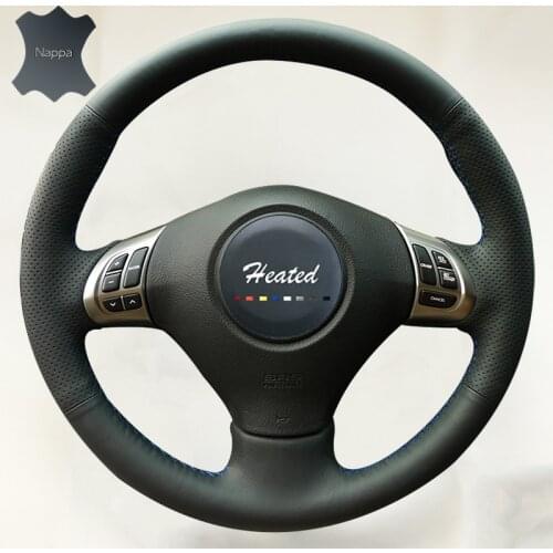 Nappa Leather braid on the Steering Wheel Cover for Subaru Forester 2008-2012 Impreza 2008-2011 Legacy 2008-2010 Exiga 2